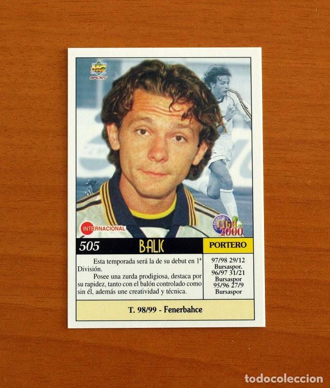 Cromos de F&uacute;tbol: Real Madrid - N&ordm; 505 - Balic -Error - &Uacute;ltima Hora -Las Fichas de la Liga Mundicromo 1999-2000, 99-00