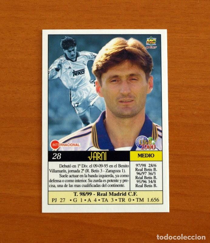 Cromos de F&uacute;tbol: Real Madrid - N&ordm; 28, Jarni - Baja - Mundicromo Las Fichas de la Liga 1999-2000, 99-00 -Mundi Cromo