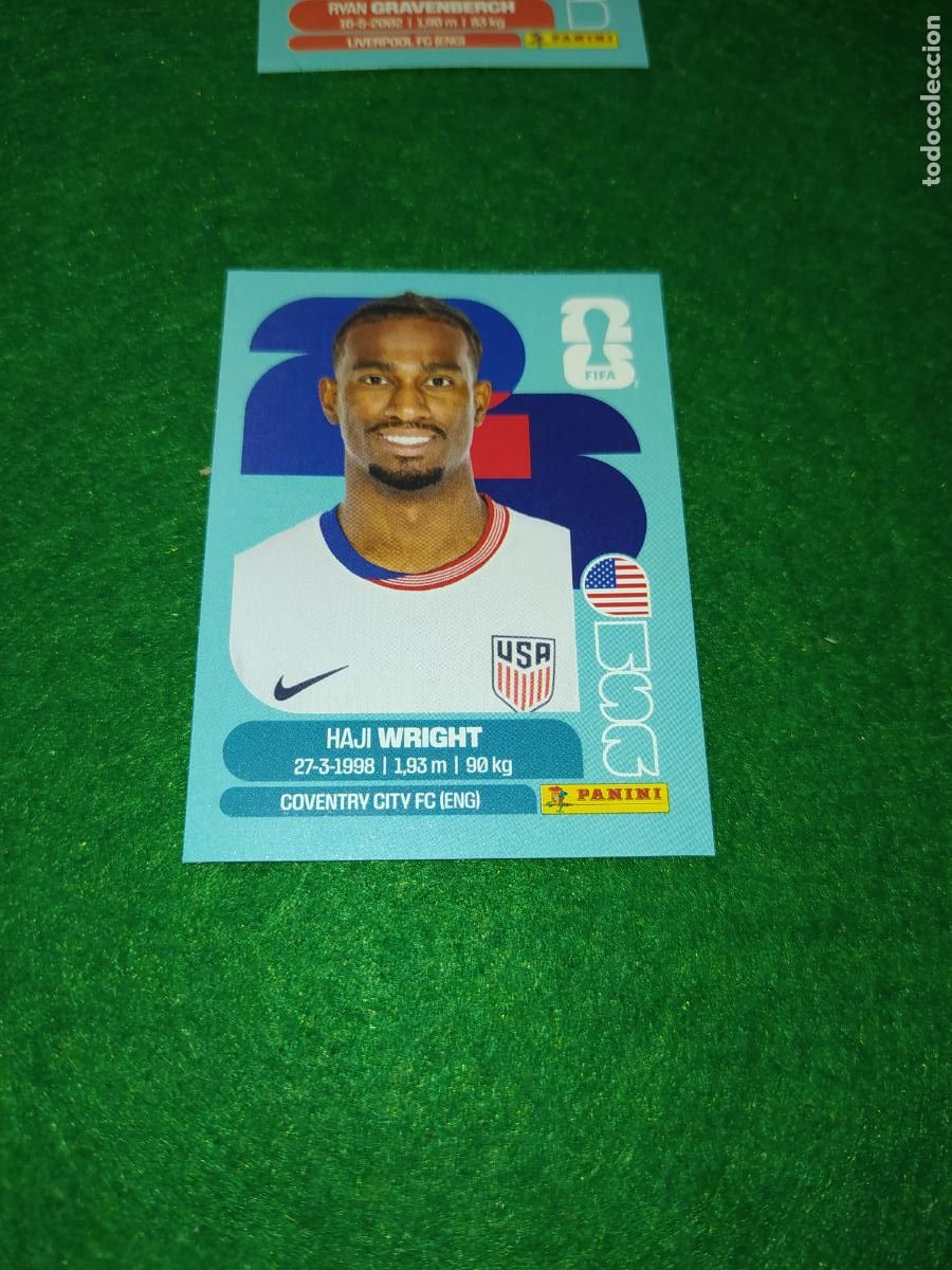 Cromos de F&uacute;tbol: OFFICIAL STICKER COLLECTION WORLD CUP 2026 - ESTADOS UNIDOS N&ordm; 19 WRIGHT