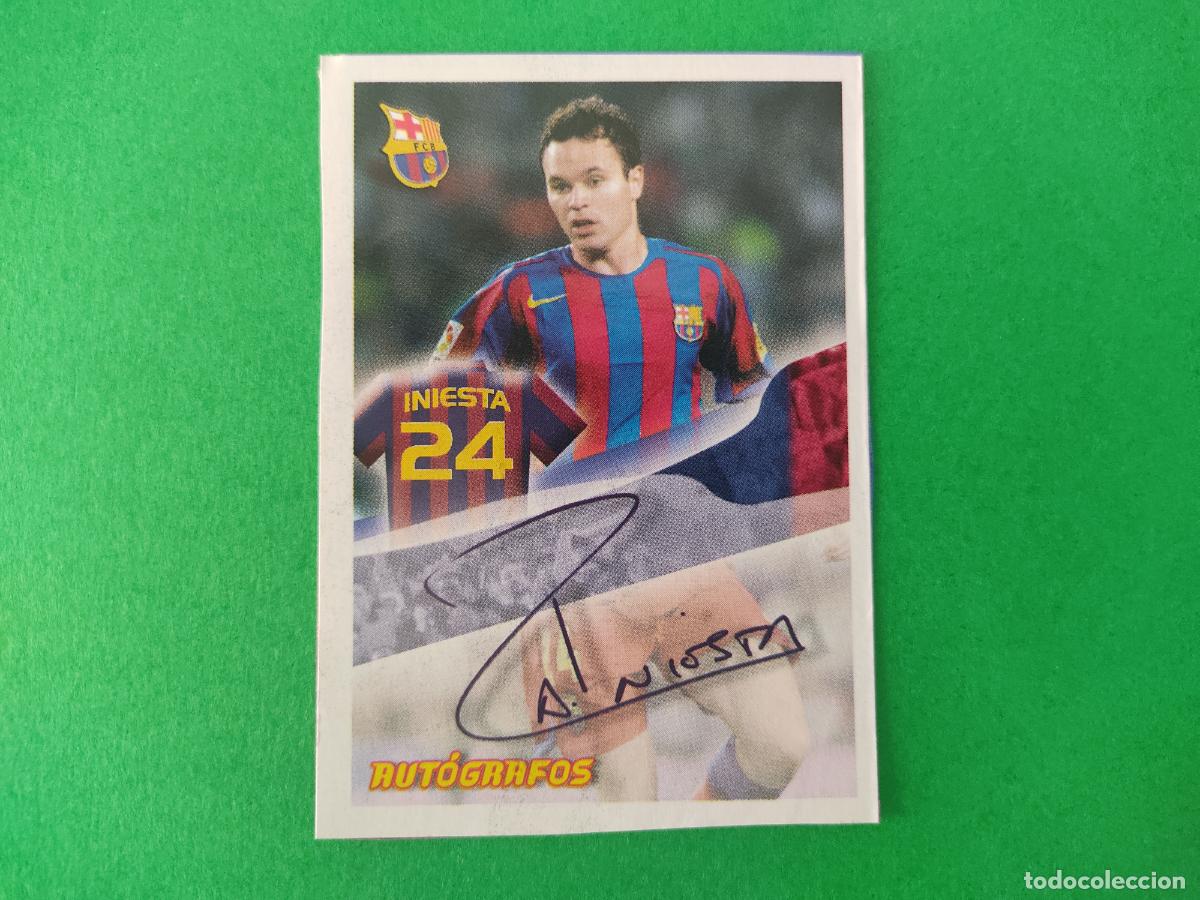 Cromos de Futebol: CROMO FUTBOL INIESTA F.C. BARCELONA RECORTADO N&ordm; 112 ALBUM SUPER BAR&Ccedil;A 2005-2006/05-06 PANINI