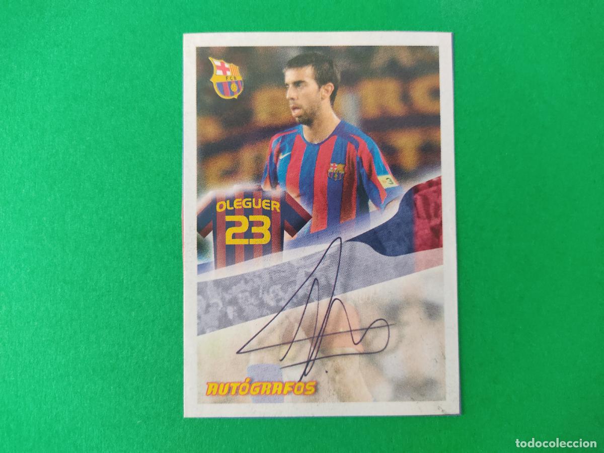 Figurine di Calcio: CROMO FUTBOL OLEGUER F.C. BARCELONA RECORTADO N&ordm; 111 ALBUM SUPER BAR&Ccedil;A 2005-2006/05-06 PANINI