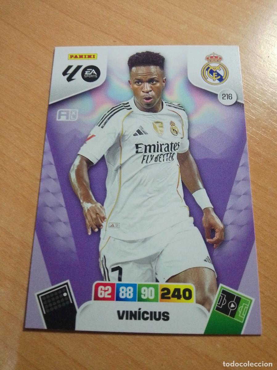 Cromos de F&uacute;tbol: 216 VINICIUS DEL REAL MADRID 25 26 ADRENALYN XL 2025 2026