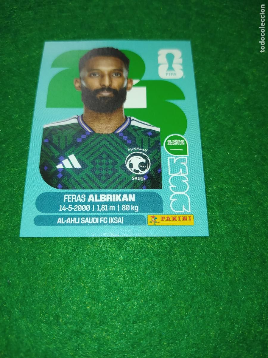 Cartes &agrave; collectionner de Football: OFFICIAL STICKER COLLECTION WORLD CUP 2026 - ARABIA SAUDI N&ordm; 18 ALBRIKAN