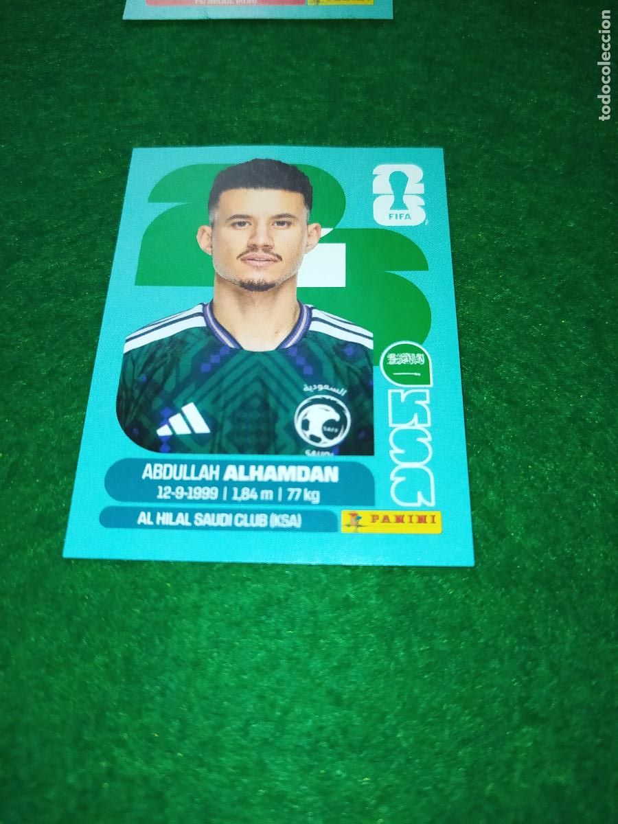 Cartes &agrave; collectionner de Football: OFFICIAL STICKER COLLECTION WORLD CUP 2026 - ARABIA SAUDI N&ordm; 20 ALHAMDAN