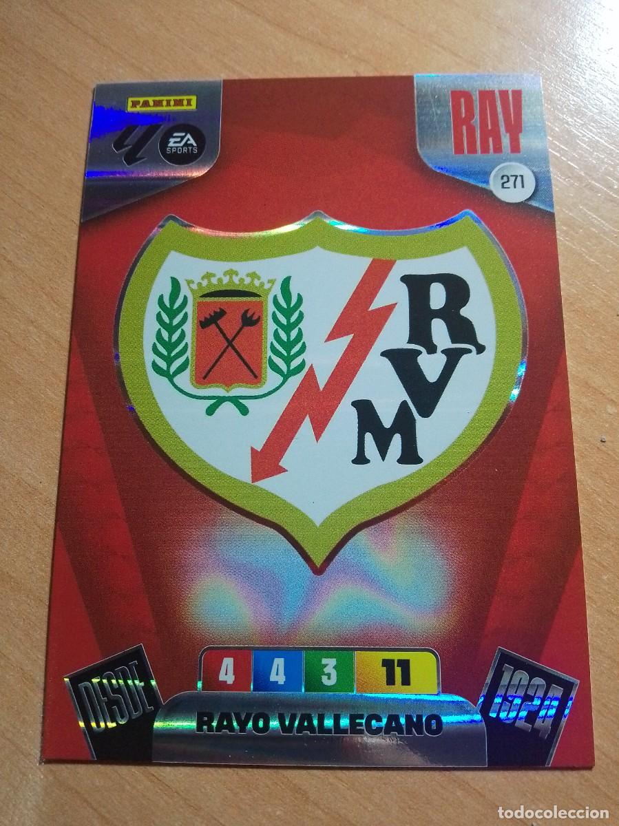 Cromos de F&uacute;tbol: 271 ESCUDO DEL RAYO VALLECANO 25 26 ADRENALYN XL 2025 2026