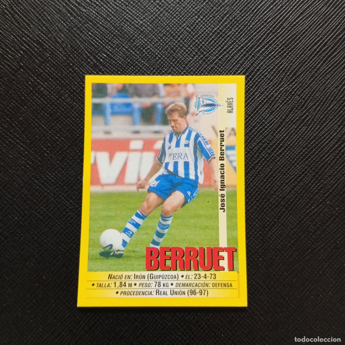 Figurine di Calcio: 290 BERRUET ALAVES PANINI 1999 2000 CROMO FUTBOL LIGA 99 00 SIN PEGAR - A183 PG469