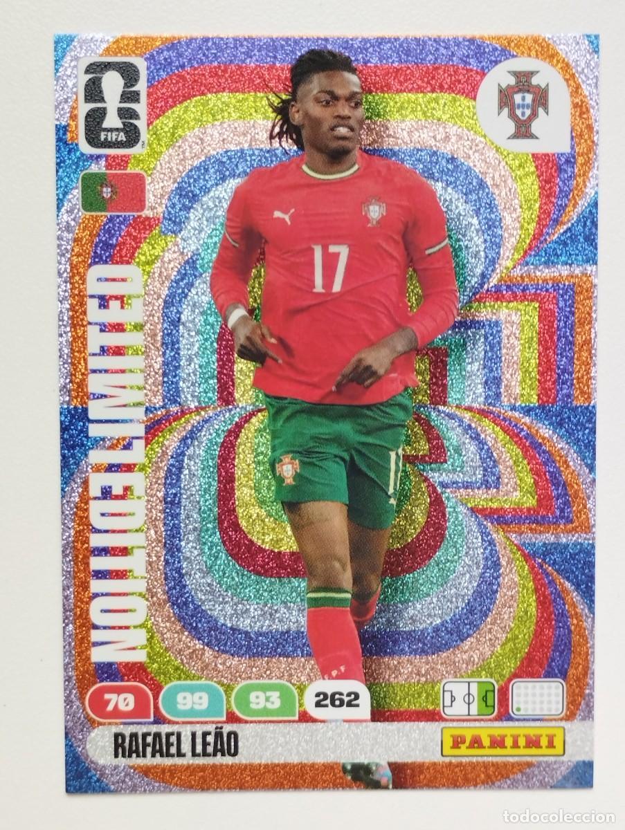 Cromos de F&uacute;tbol: CROMO CARD ADRENALYN MUNDIAL WORLD CUP 2026 LIMITED EDITION RAFAEL LEAO PORTUGAL