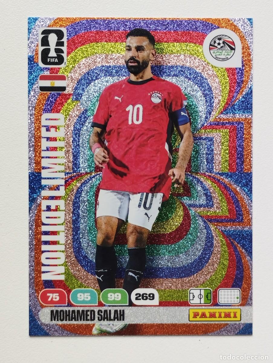 Cromos de F&uacute;tbol: CROMO CARD ADRENALYN MUNDIAL WORLD CUP 2026 LIMITED EDITION MOHAMED SALAH EGIPTO