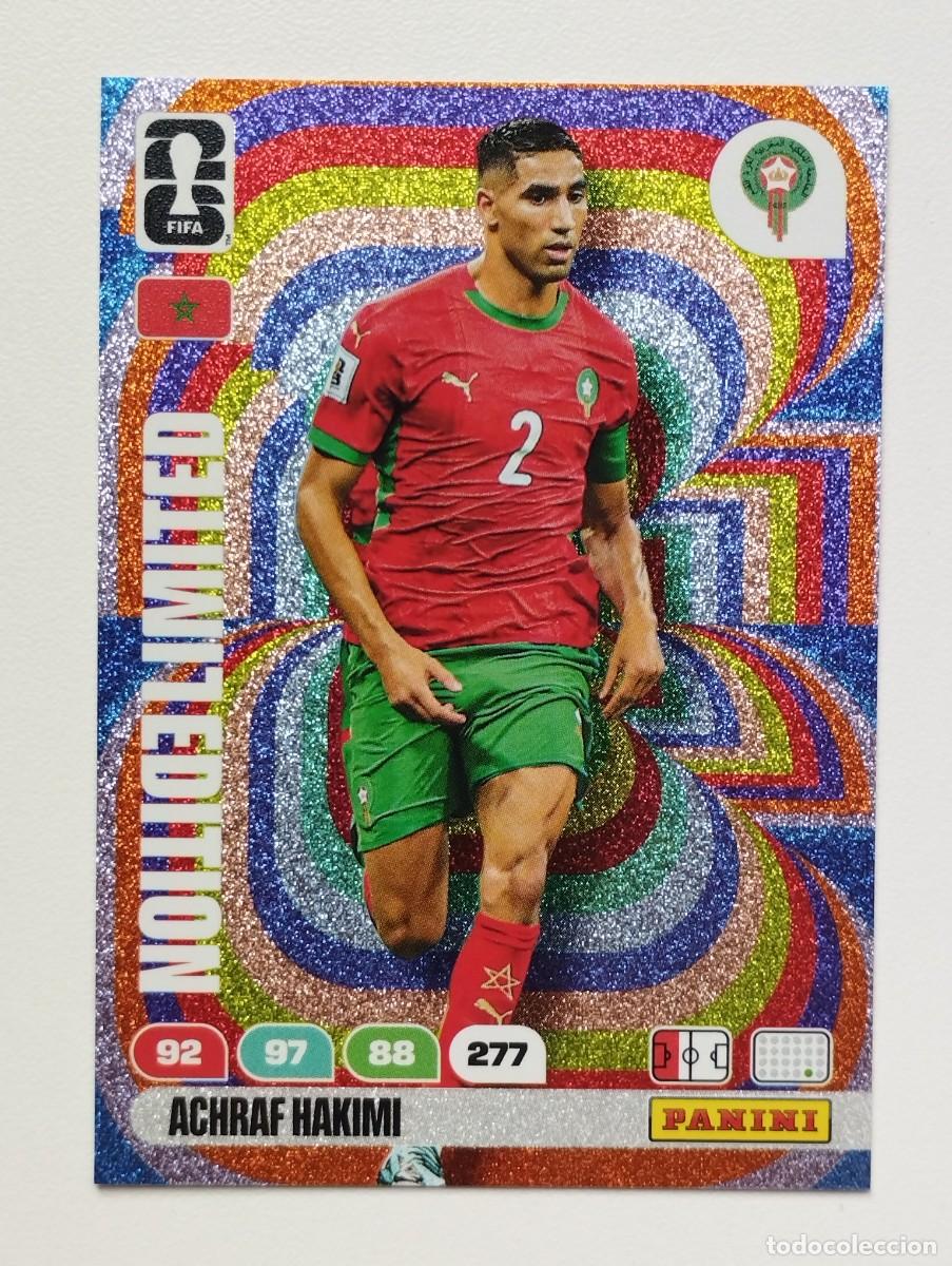 Cromos de F&uacute;tbol: CROMO CARD ADRENALYN MUNDIAL WORLD CUP 2026 LIMITED EDITION ACHRAF HAKIMI MARRUECOS