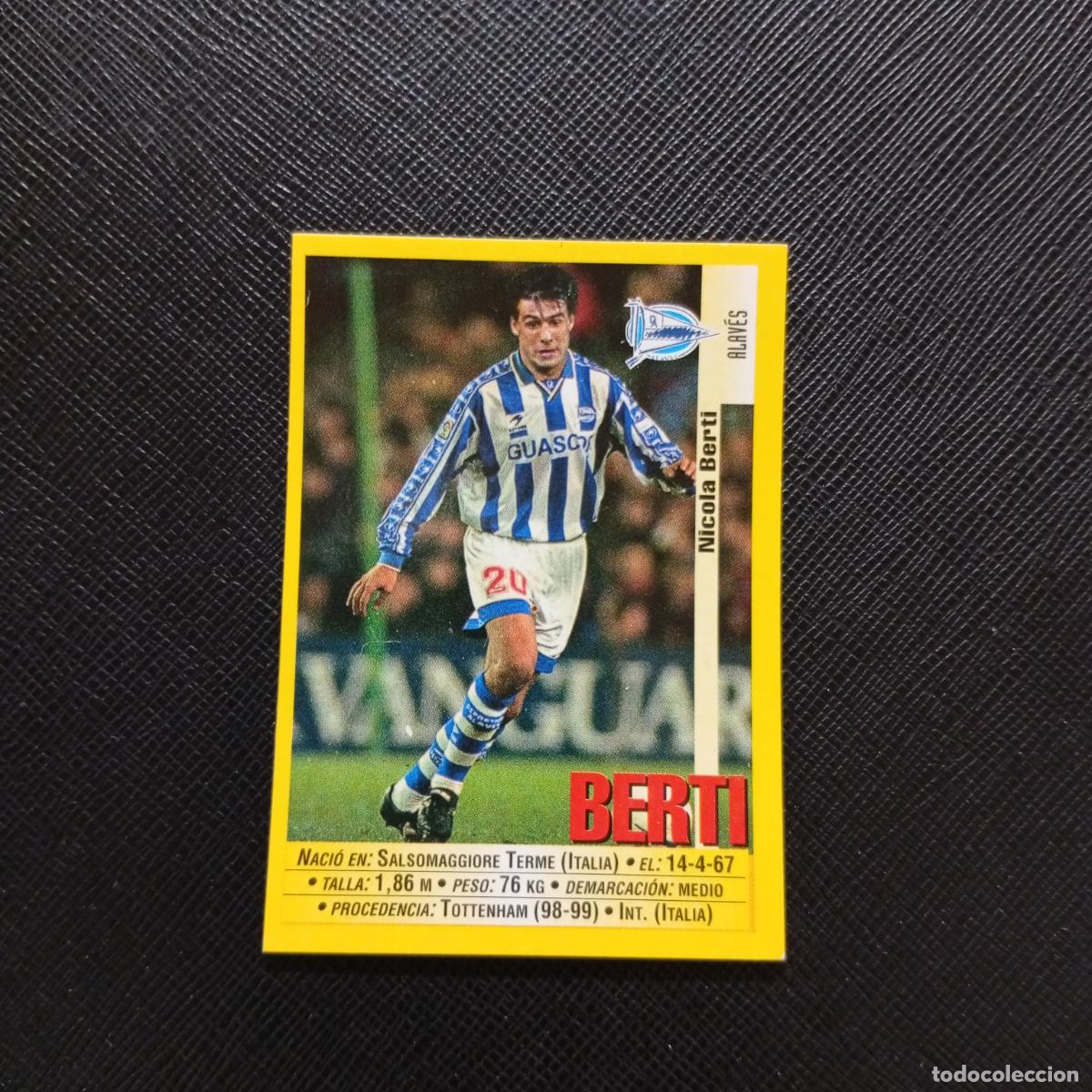 Cromos de F&uacute;tbol: 298 BERTI ALAVES PANINI 1999 2000 CROMO FUTBOL LIGA 99 00 SIN PEGAR - A183 PG487