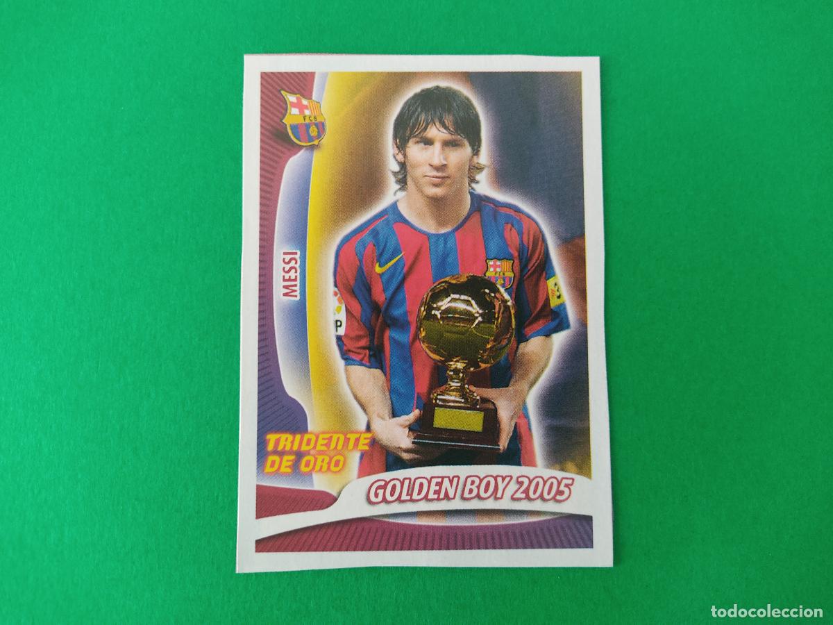 Cromos de F&uacute;tbol: CROMO FUTBOL MESSI F.C BARCELONA GOLDEN BOY RECORTADO N&ordm; 67 ALBUM SUPER BAR&Ccedil;A 2005-2006/05-06 PANINI