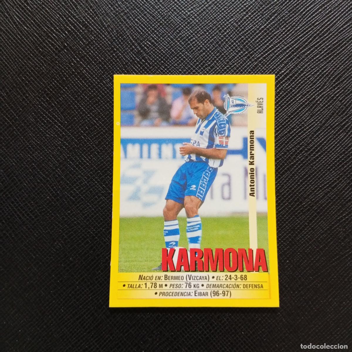 Cromos de F&uacute;tbol: 289 KARMONA ALAVES PANINI 1999 2000 CROMO FUTBOL LIGA 99 00 SIN PEGAR - A183 PG487