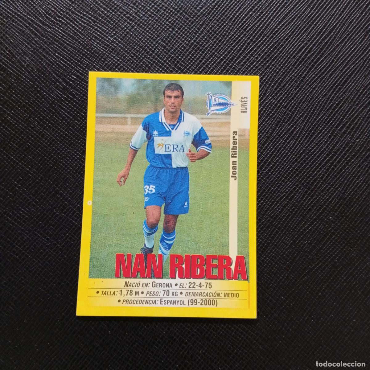 Cromos de F&uacute;tbol: 297A 297 NAN RIBERA ALAVES PANINI 1999 2000 CROMO FUTBOL LIGA 99 00 SIN PEGAR - A183 PG496