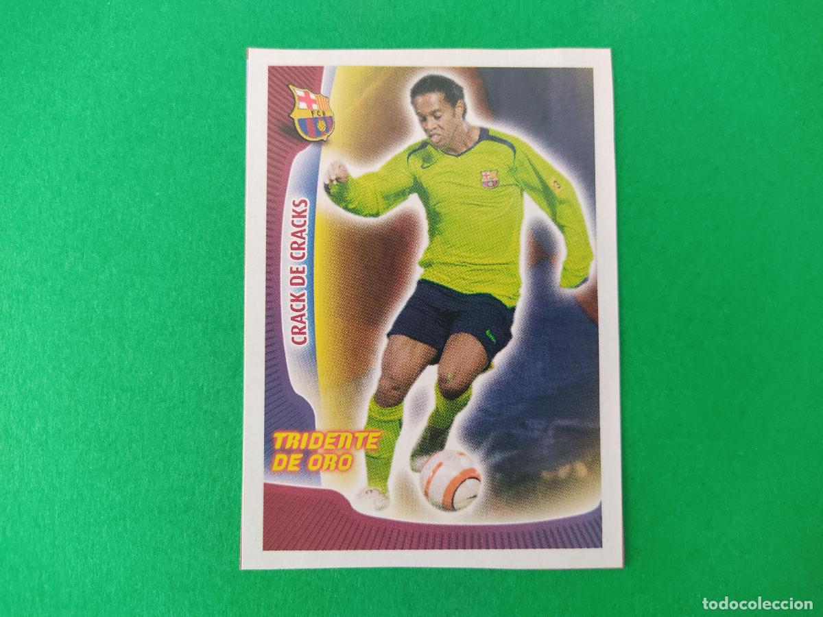 Cromos de F&uacute;tbol: CROMO FUTBOL RONALDINHO F.C. BARCELONA RECORTADO N&ordm; 63 ALBUM SUPER BAR&Ccedil;A 2005-2006/05-06 PANINI