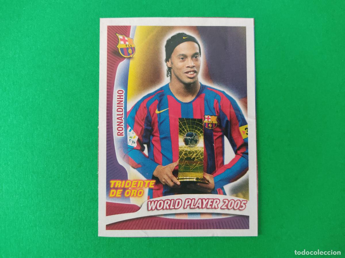 Cromos de F&uacute;tbol: CROMO FUTBOL RONALDINHO F.C. BARCELONA RECORTADO N&ordm; 62 ALBUM SUPER BAR&Ccedil;A 2005-2006/05-06 PANINI