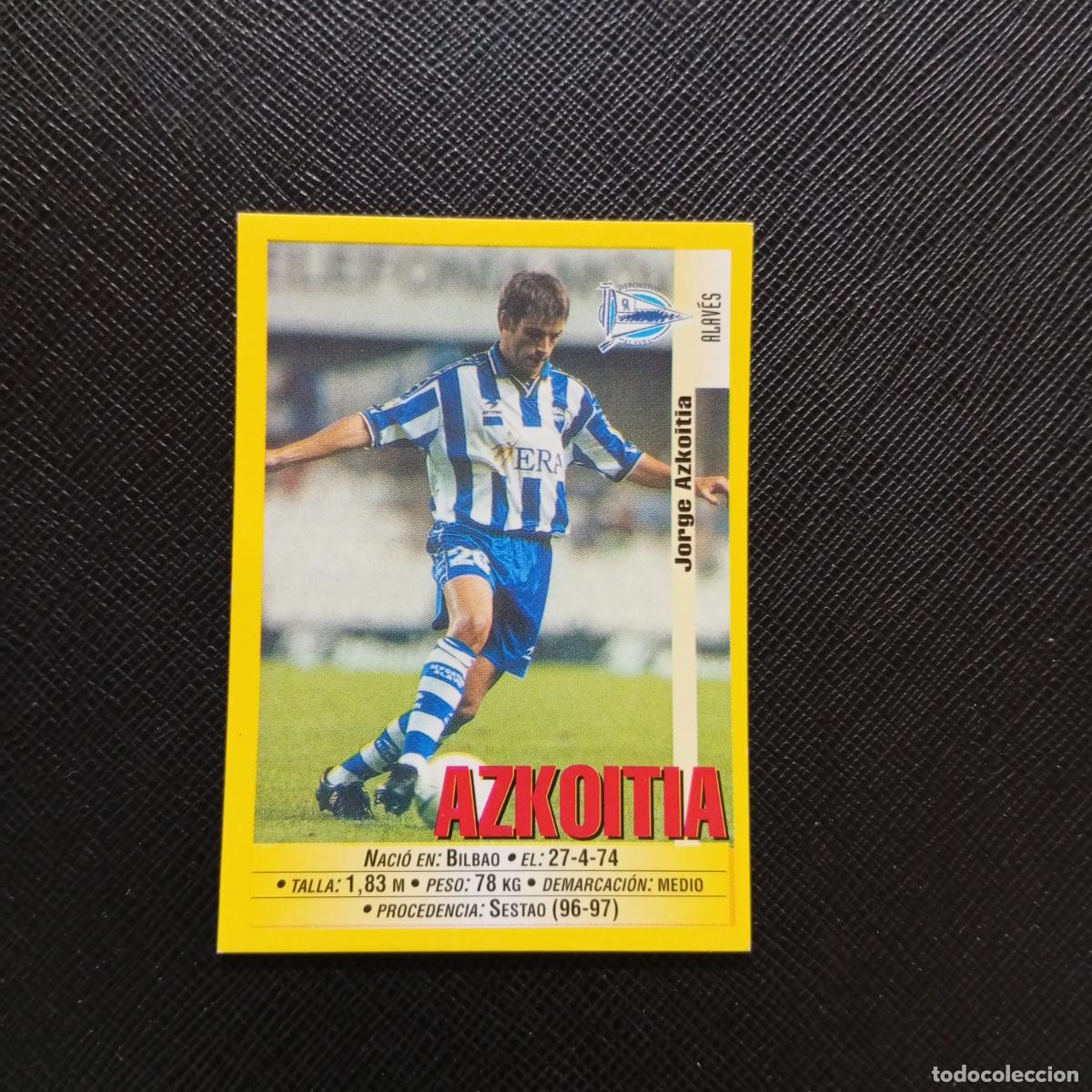 Cromos de F&uacute;tbol: 299 AZKOITIA ALAVES PANINI 1999 2000 CROMO FUTBOL LIGA 99 00 SIN PEGAR - A183 PG514