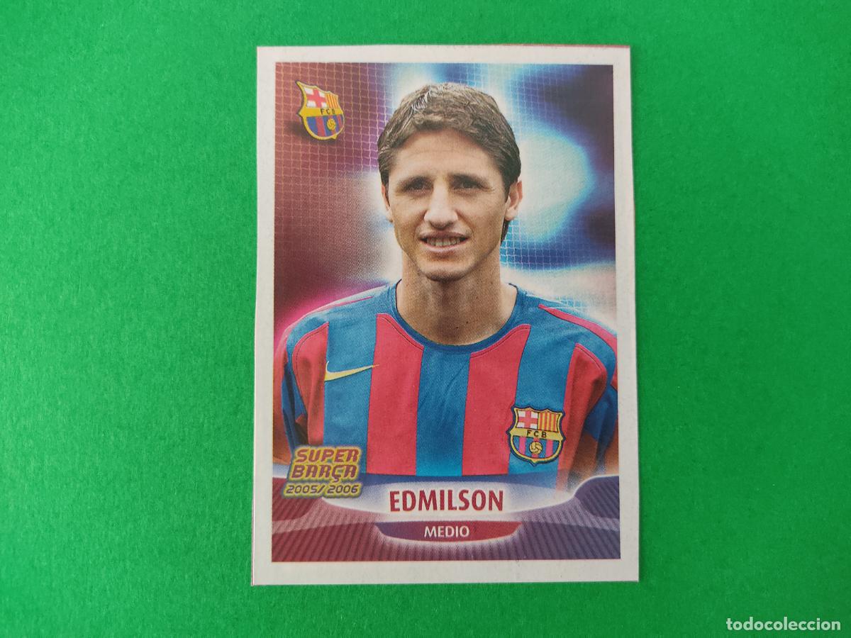 Cromos de F&uacute;tbol: CROMO FUTBOL EDMILSON F.C. BARCELONA RECORTADO N&ordm; 41 ALBUM SUPER BAR&Ccedil;A 2005-2006/05-06 PANINI