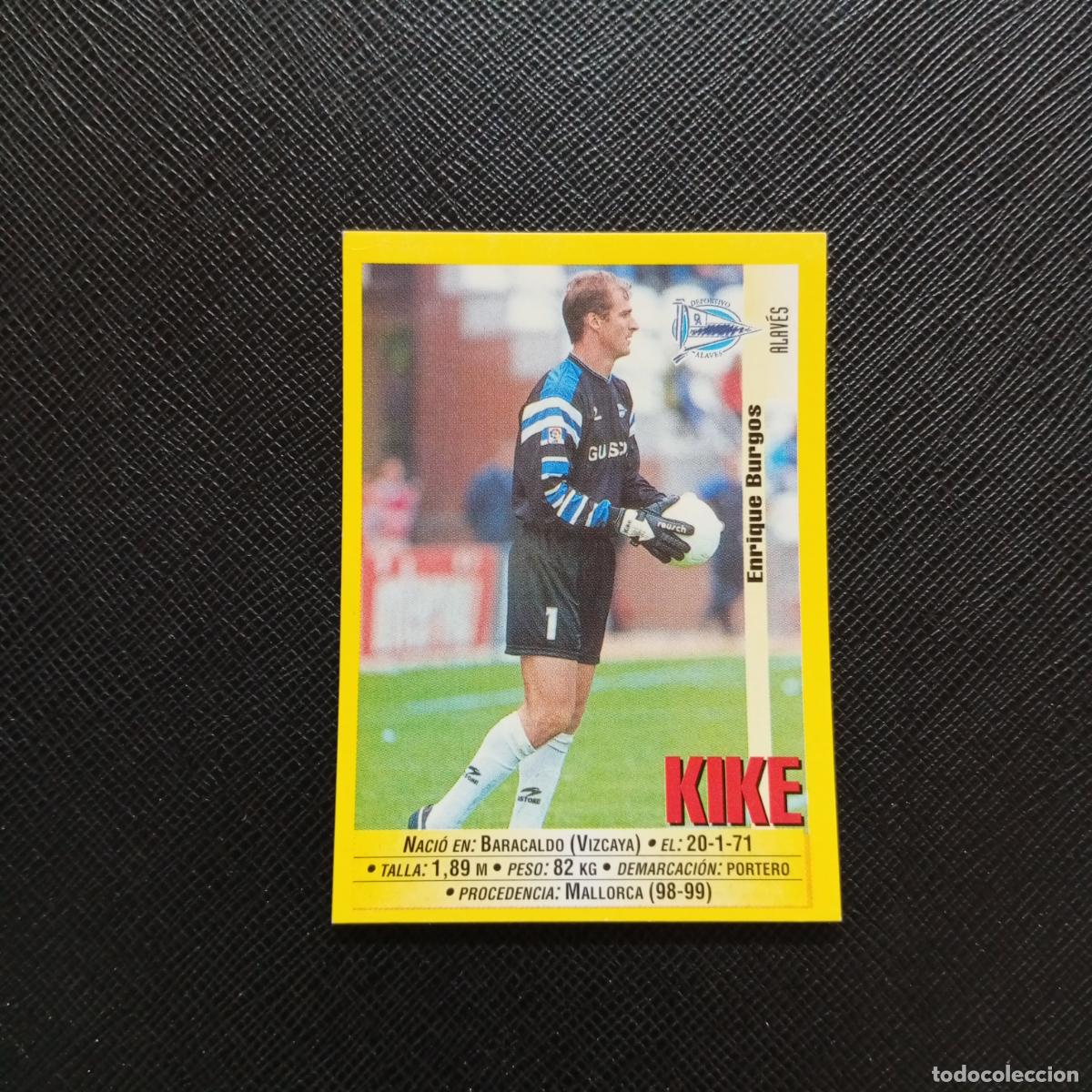 Cromos de F&uacute;tbol: 287 KIKE ALAVES PANINI 1999 2000 CROMO FUTBOL LIGA 99 00 SIN PEGAR - A183 PG514
