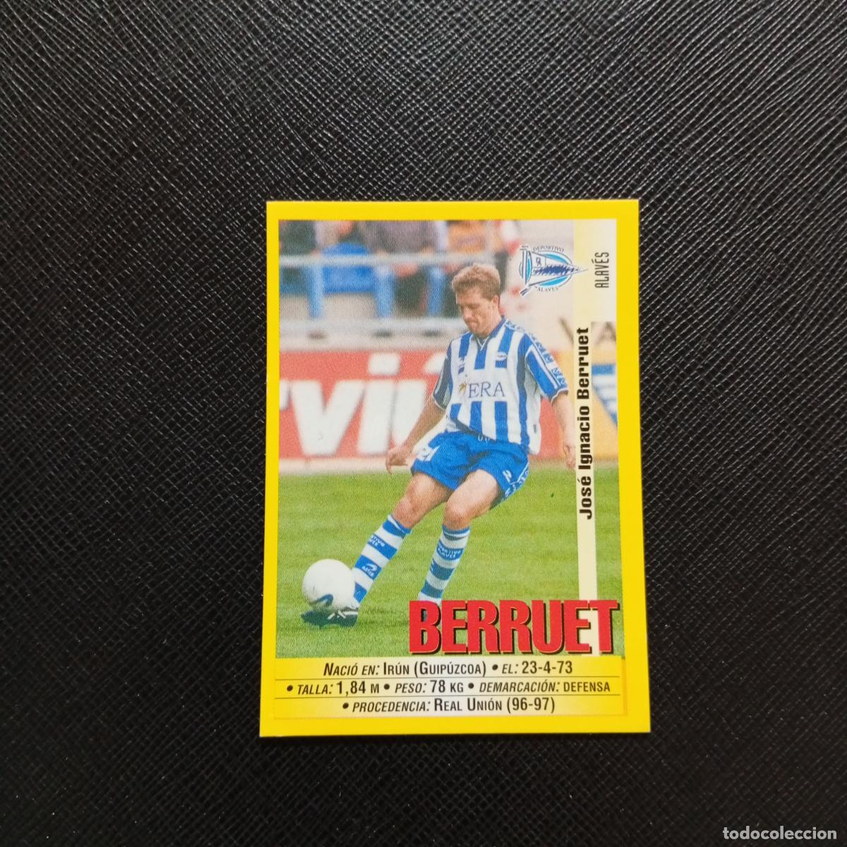 Cromos de F&uacute;tbol: 290 BERRUET ALAVES PANINI 1999 2000 CROMO FUTBOL LIGA 99 00 SIN PEGAR - A183 PG514