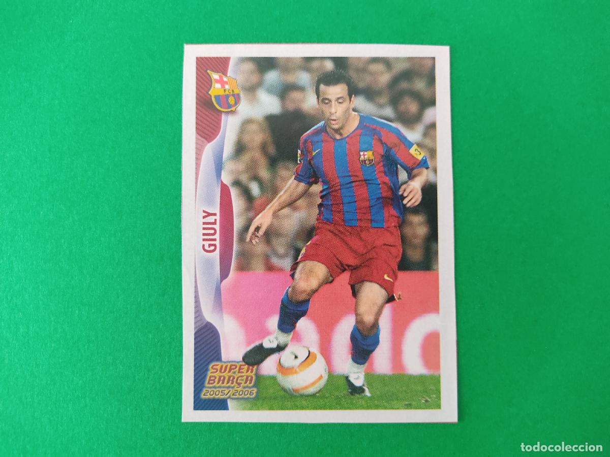 Cromos de F&uacute;tbol: CROMO FUTBOL GIULY F.C. BARCELONA RECORTADO N&ordm; 29 ALBUM SUPER BAR&Ccedil;A 2005-2006/05-06 PANINI