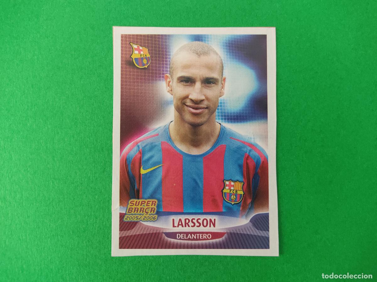 Cromos de F&uacute;tbol: CROMO FUTBOL LARSSON F.C. BARCELONA RECORTADO N&ordm; 27 ALBUM SUPER BAR&Ccedil;A 2005-2006/05-06 PANINI