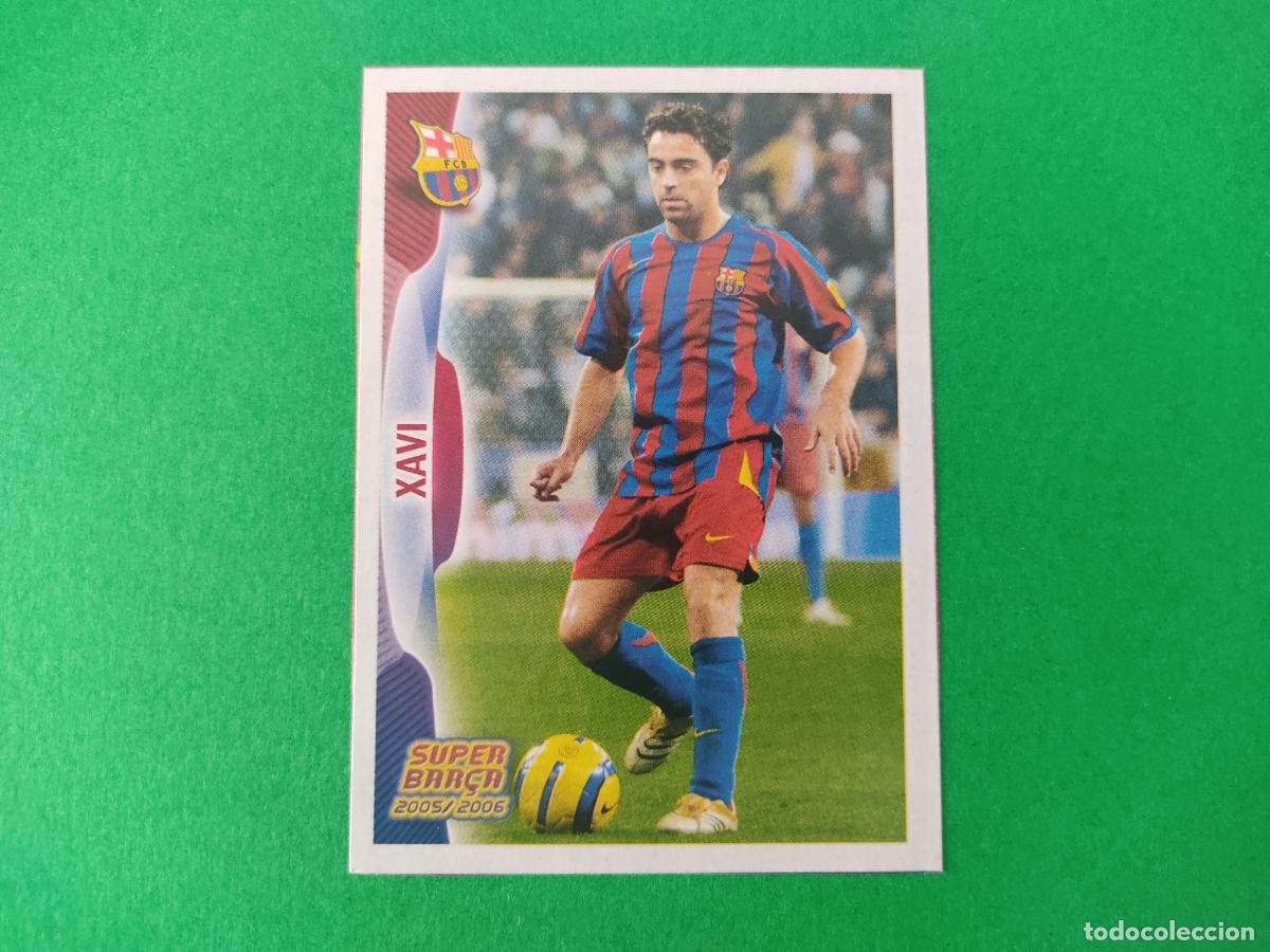 Cromos de F&uacute;tbol: CROMO FUTBOL XAVI F.C. BARCELONA RECORTADO N&ordm; 26 ALBUM SUPER BAR&Ccedil;A 2005-2006/05-06 PANINI