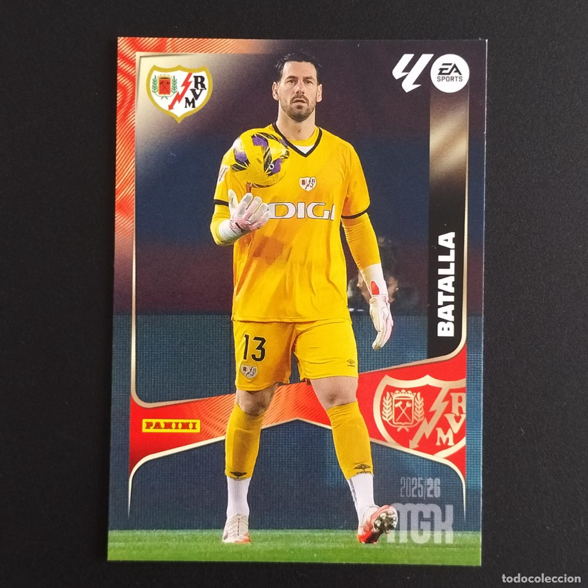 Cromos de F&uacute;tbol: MGK 290 BATALLA RAYO VALLECANO CROMOS ALBUM MEGACRACKS LIGA FUTBOL 2025 2026 25 26