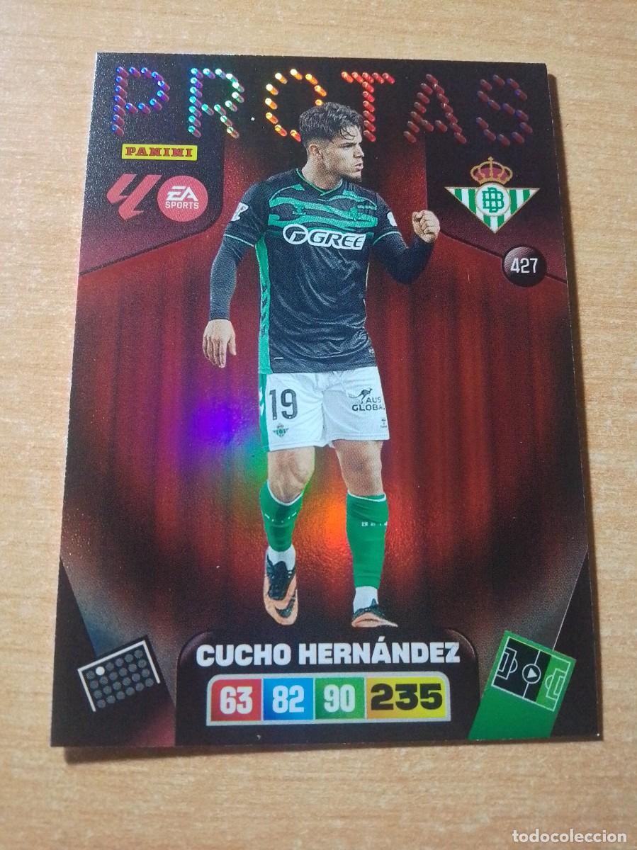 Cromos de F&uacute;tbol: 427 CUCHO HERN&Aacute;NDEZ PROTAS DEL BETIS 25 26 ADRENALYN XL 2025 2026