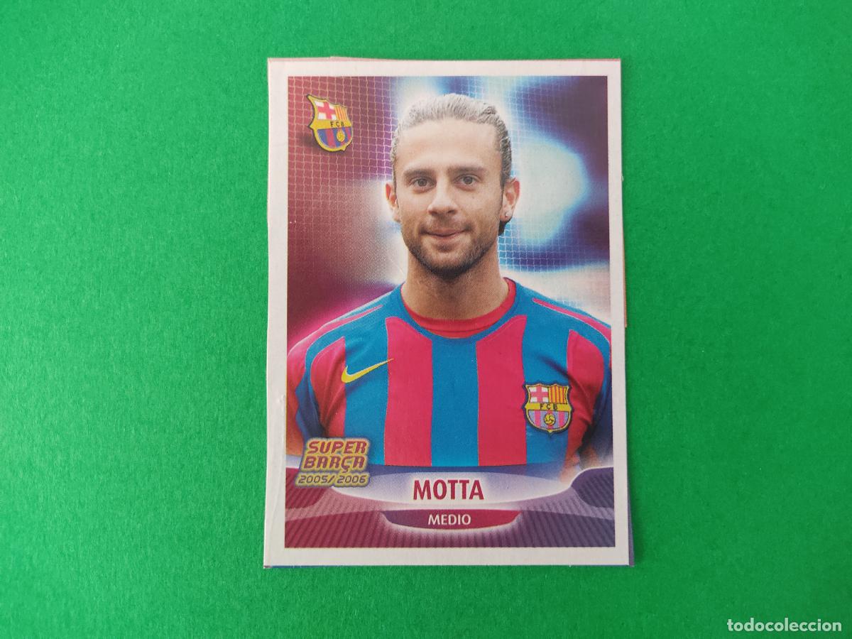 Fu&szlig;ball-Sticker: CROMO FUTBOL MOTTA F.C. BARCELONA RECORTADO N&ordm; 19 ALBUM SUPER BAR&Ccedil;A 2005-2006/05-06 PANINI