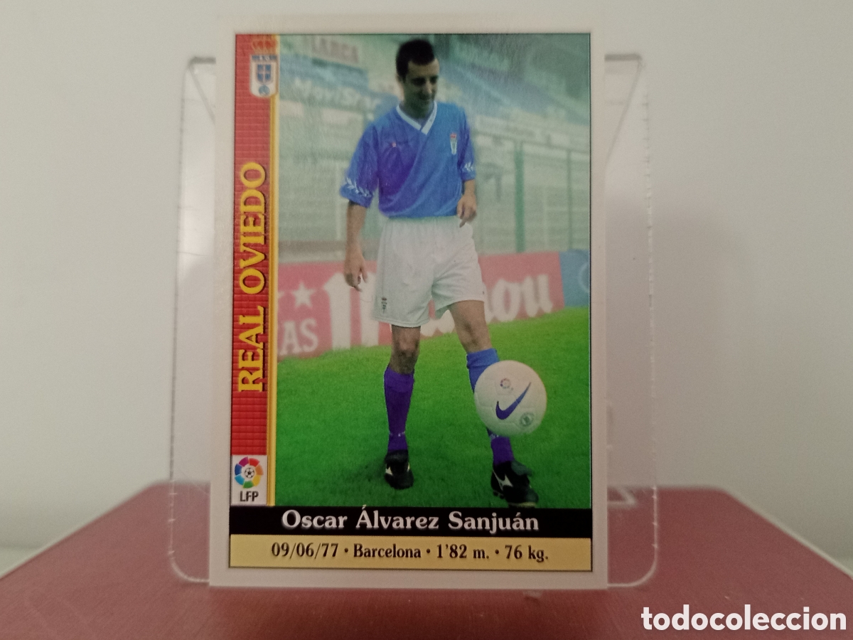 Cromos de F&uacute;tbol: ❇️ CROMO ⚽ &Oacute;SCAR &Aacute;LVAREZ OVIEDO 461 &Uacute;LTIMA HORA 99 00 1999 2000 FICHAS DE LA LIGA MUNDICROMO ❇️
