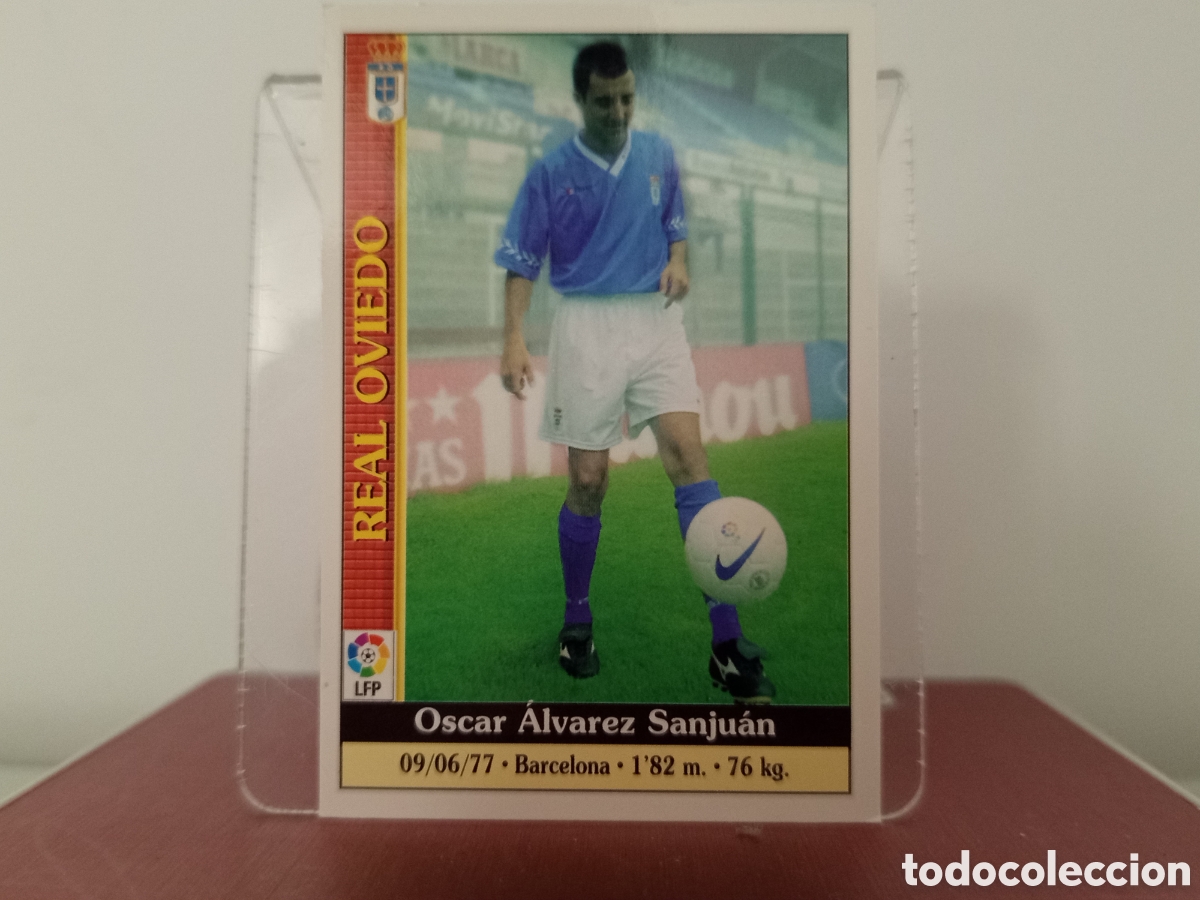 Cromos de F&uacute;tbol: ❇️ CROMO ⚽ &Oacute;SCAR &Aacute;LVAREZ OVIEDO 461 &Uacute;LTIMA HORA 99 00 1999 2000 FICHAS DE LA LIGA MUNDICROMO ❇️