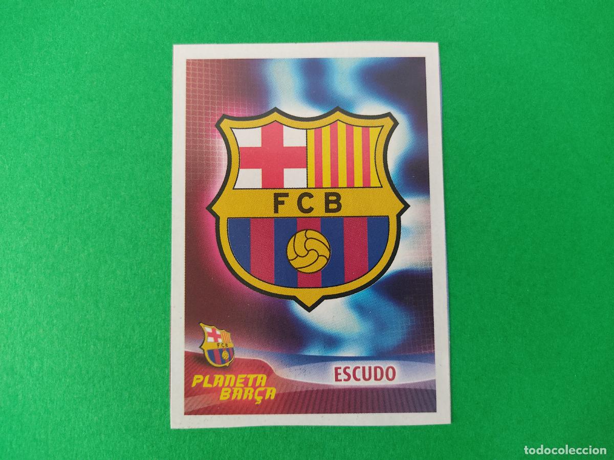 Cromos de F&uacute;tbol: CROMO FUTBOL ESCUDO F.C. BARCELONA RECORTADO N&ordm; 1 ALBUM SUPER BAR&Ccedil;A 2005-2006/05-06 PANINI
