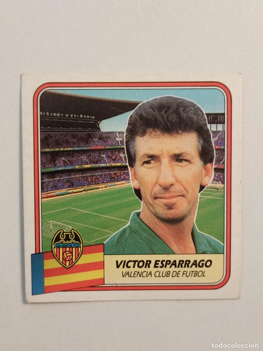 Cromos de F&uacute;tbol: VICTOR ESPARRAGO VALENCIA C.F. LIGA 89/90 ESTE