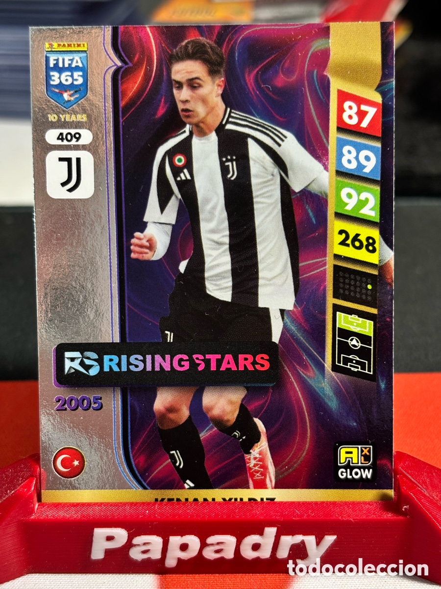Cartes &agrave; collectionner de Football: Panini Adrenalyn XL FIFA 365 2025 No. 409 Kenan Yildiz Rising Stars