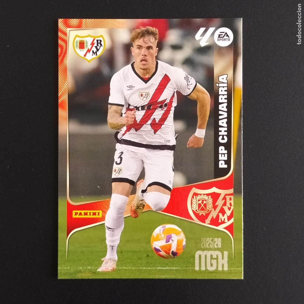 Cromos de F&uacute;tbol: MGK 296 PEP CHAVARRIA RAYO VALLECANO CROMOS ALBUM MEGACRACKS LIGA FUTBOL 2025 2026 25 26