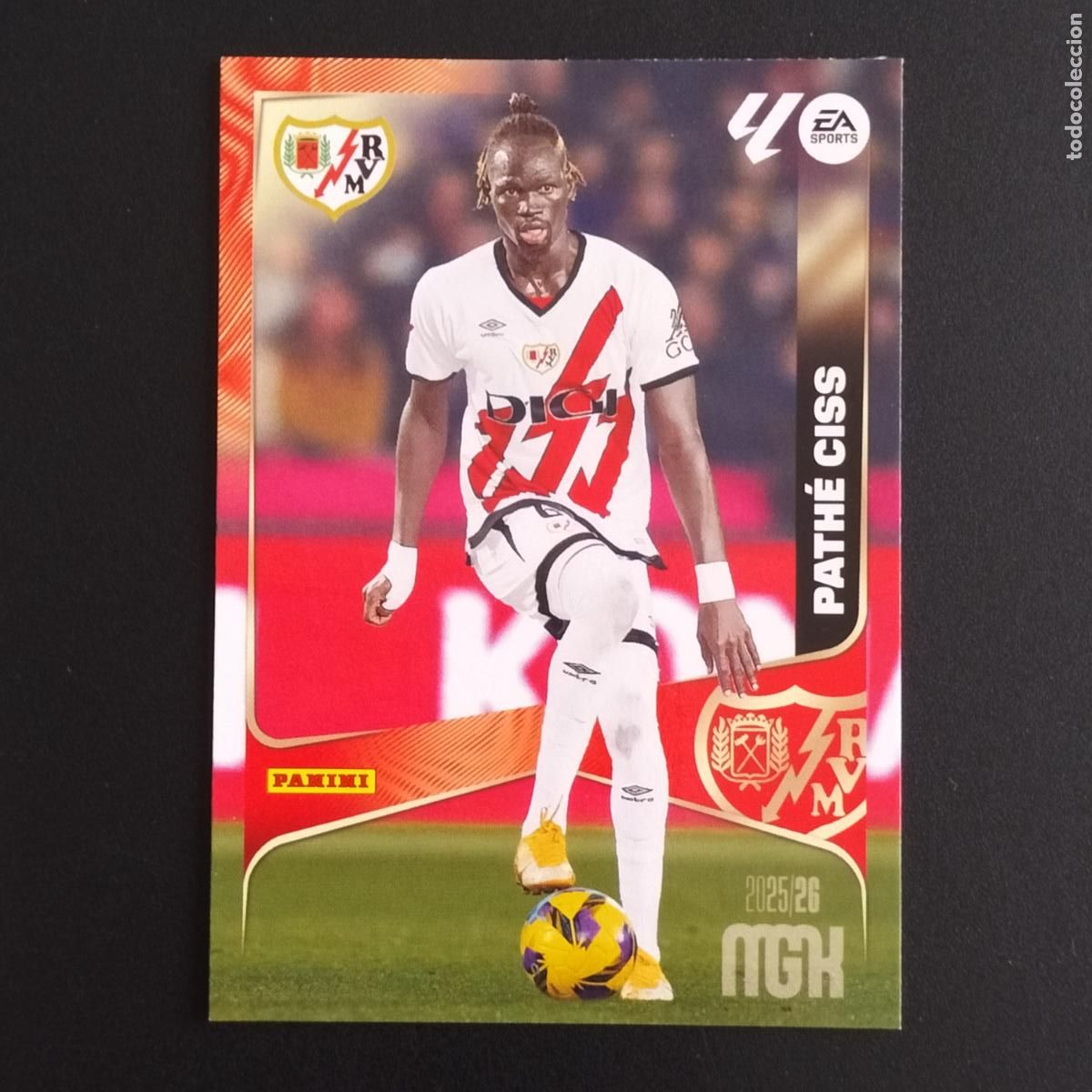 Cromos de F&uacute;tbol: MGK 297 PATHE CISS RAYO VALLECANO CROMOS ALBUM MEGACRACKS LIGA FUTBOL 2025 2026 25 26
