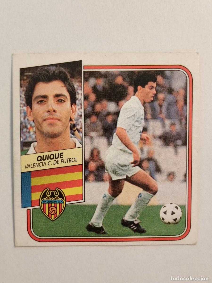 Cromos de F&uacute;tbol: QUIQUE VALENCIA C.F. LIGA 89/90 ESTE