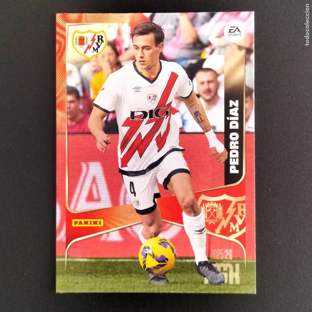 Cromos de F&uacute;tbol: MGK 298 PEDRO DIAZ RAYO VALLECANO CROMOS ALBUM MEGACRACKS LIGA FUTBOL 2025 2026 25 26