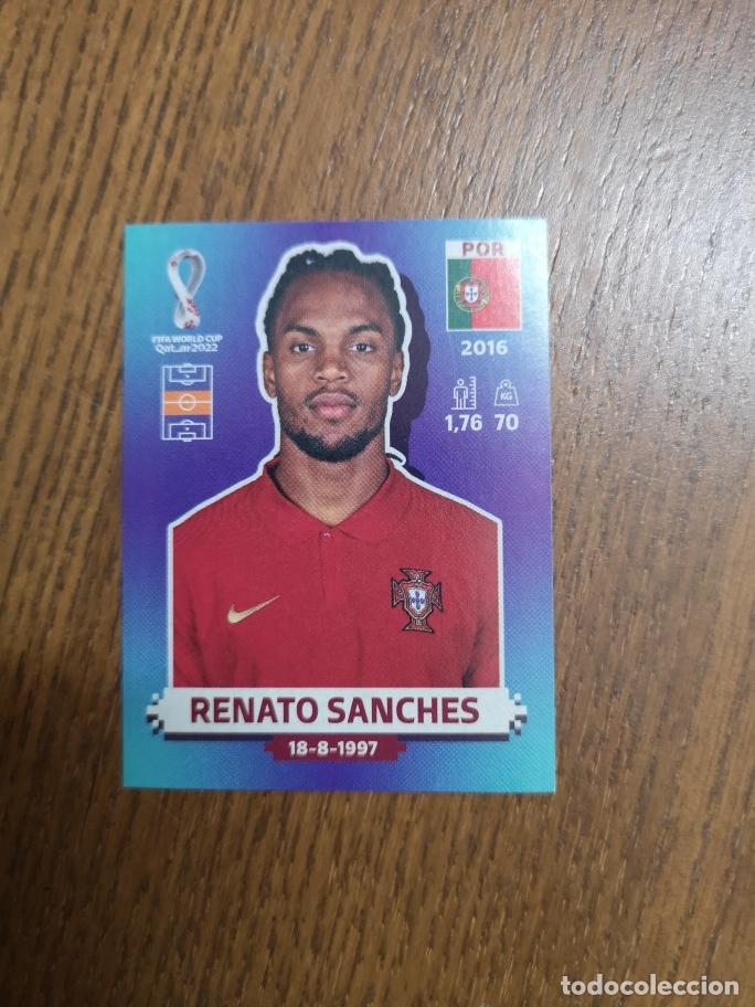 Cartes &agrave; collectionner de Football: POR15 RENATO SANCHES, SELECCI&Oacute;N DE F&Uacute;TBOL DE PORTUGAL, QATAR 2022