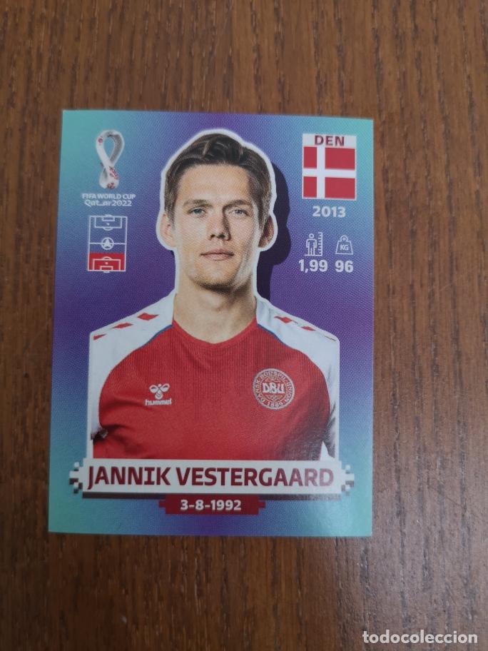 Cromos de F&uacute;tbol: DEN9 JANNIK VESTERGAARD, SELECCI&Oacute;N DANESA, QATAR 2022