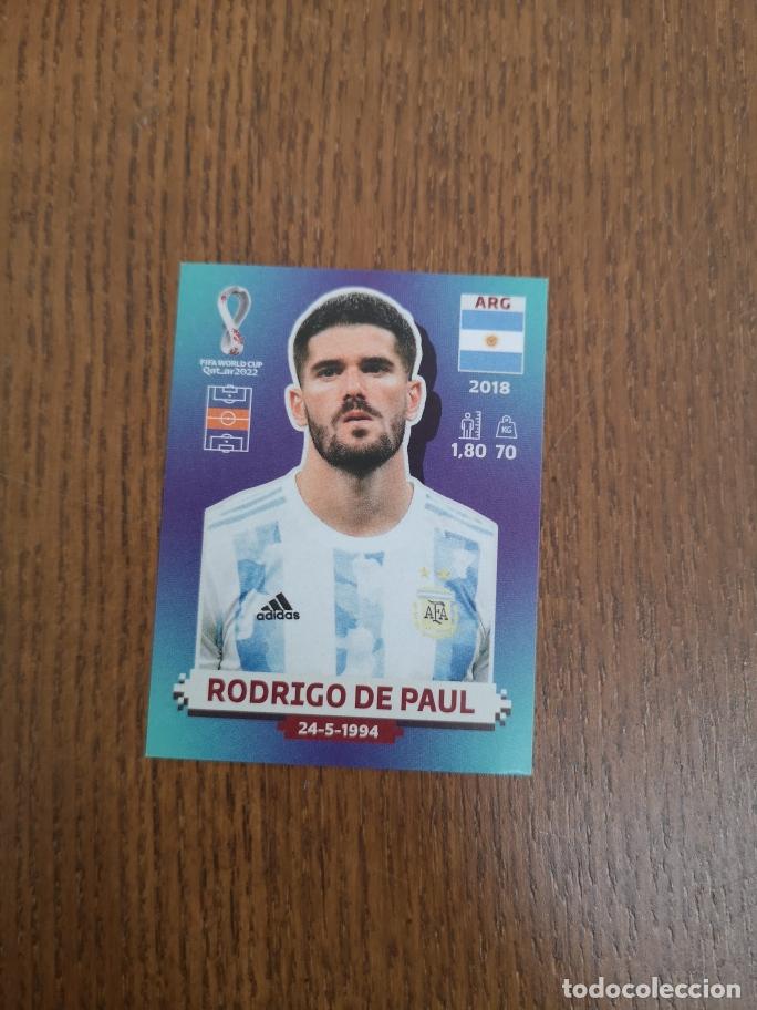 Cromos de Futebol: ARG10 RODRIGO DE PAUL, SELECCION ARGENTINA, QATAR 2022