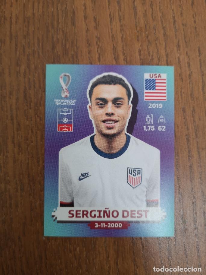 Cromos de F&uacute;tbol: USA5 SERGI&Ntilde;O DEST, SELECCION DE EEUU, QATAR 2022