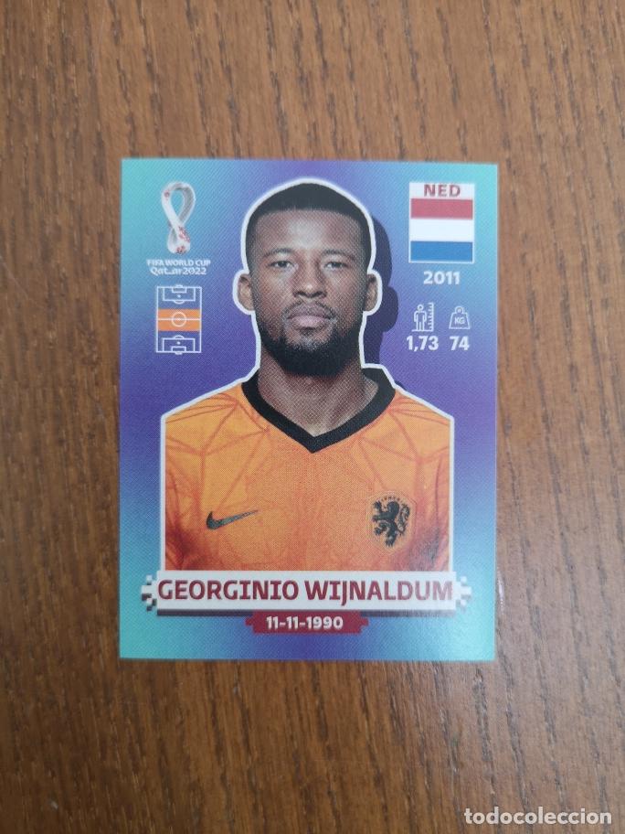 Cromos de F&uacute;tbol: NED15 GEORGINIO WIJNALDUM, SELECCION DE PAISES BAJOS, QATAR 2022