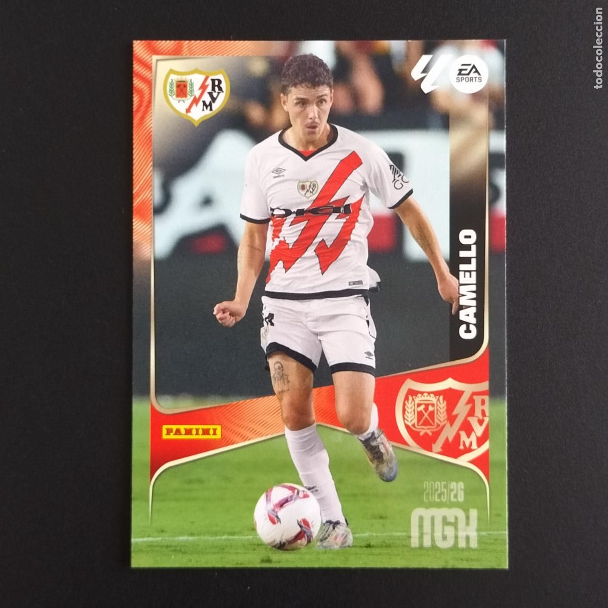 Cromos de F&uacute;tbol: MGK 305 CAMELLO RAYO VALLECANO CROMOS ALBUM MEGACRACKS LIGA FUTBOL 2025 2026 25 26