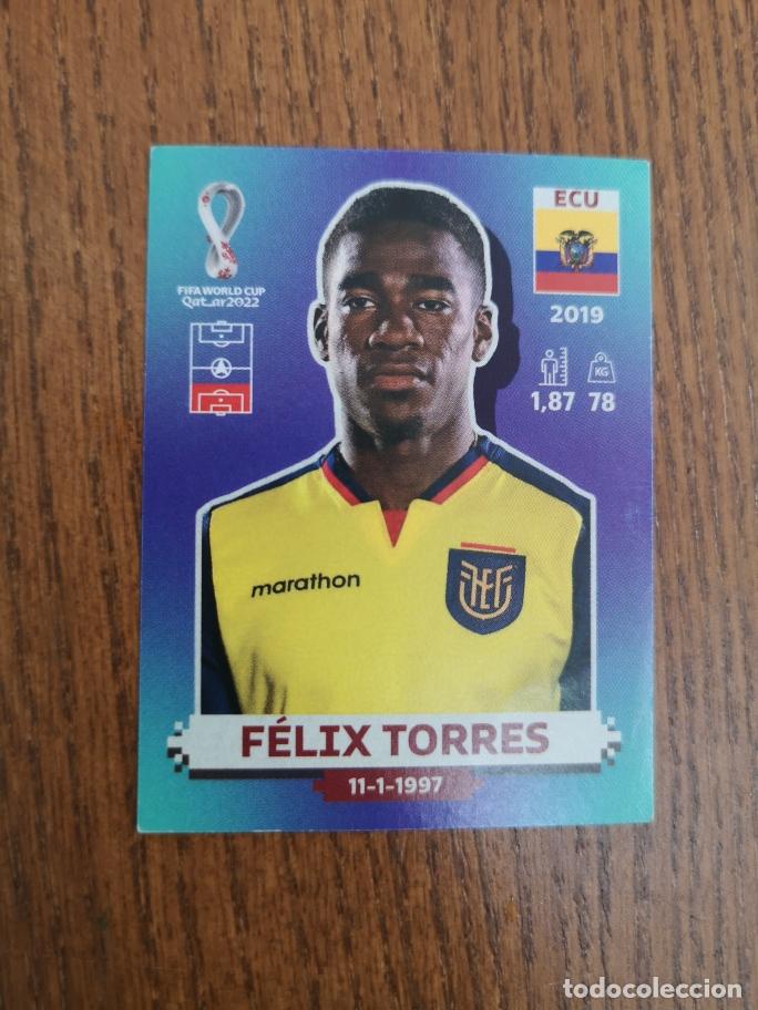 Cromos de F&uacute;tbol: ECU10 FELIX TORRES, FEDERACI&Oacute;N DE ECUADOR, QATAR 2022