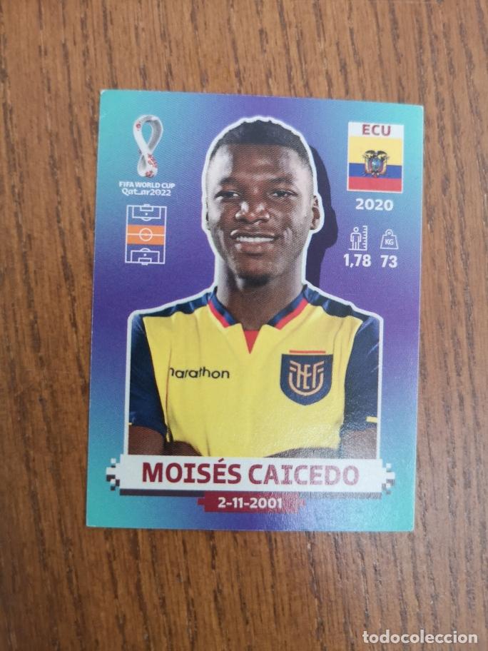 Cromos de F&uacute;tbol: ECU11 MOISES CAICEDO, FEDERACI&Oacute;N DE ECUADOR, QATAR 2022
