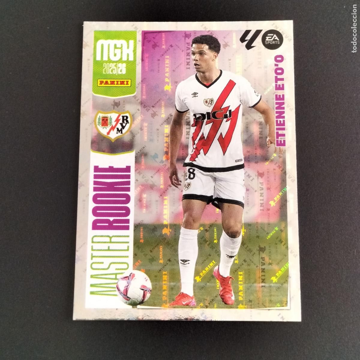 Cromos de F&uacute;tbol: MGK 409 ETIENNE ETO'O MASTER ROOKIE RAYO VALLECANO CROMOS MEGACRACKS LIGA FUTBOL 2025 2026 25 26