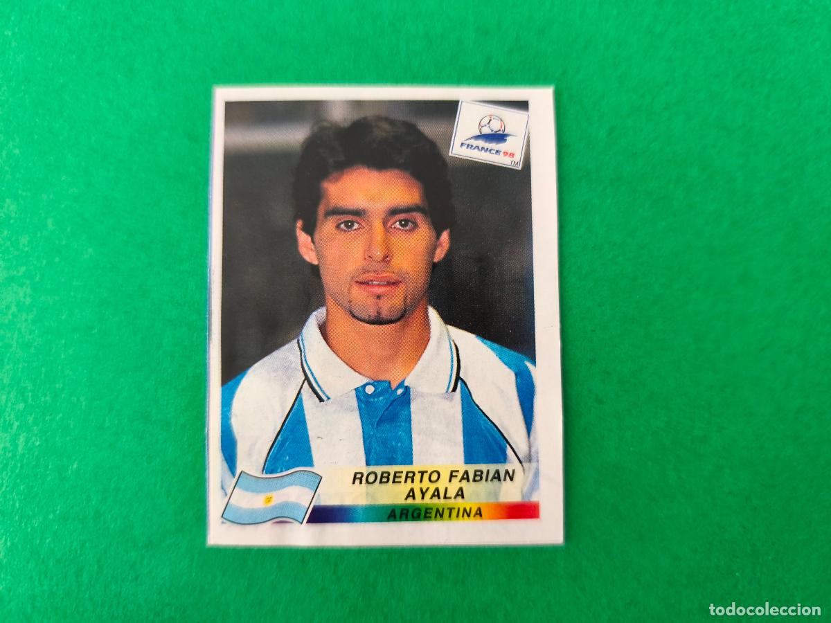 Cromos de F&uacute;tbol: CROMO FUTBOL ROBERTO FABIAN AYALA ARGENTINA RECORTADO N&ordm; 501 MUNDIAL FRANCIA 1998 PANINI