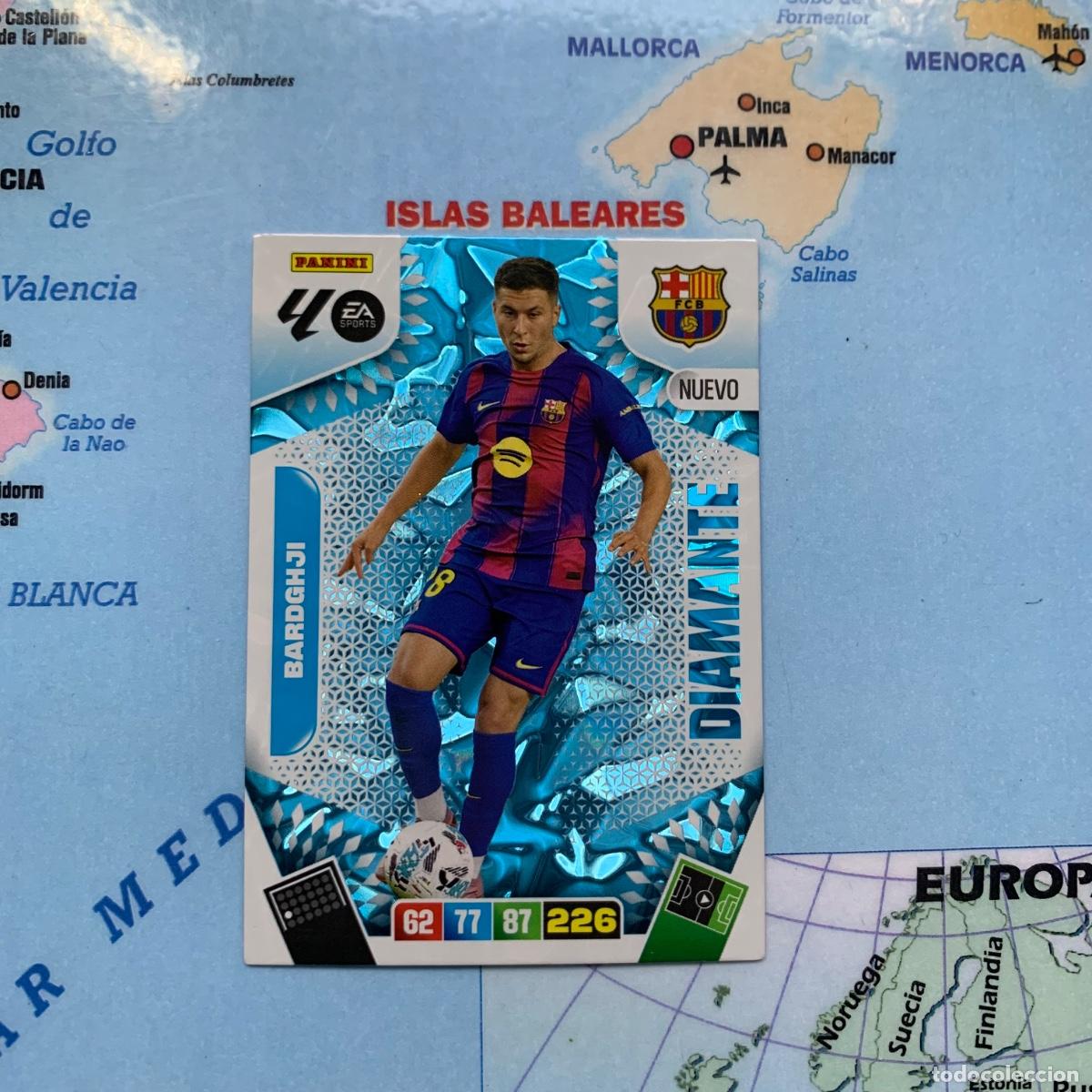 Cromos de F&uacute;tbol: Bardghji nuevo Diamante del Barcelona cromo adrenalyn XL 25-26 2025-2026