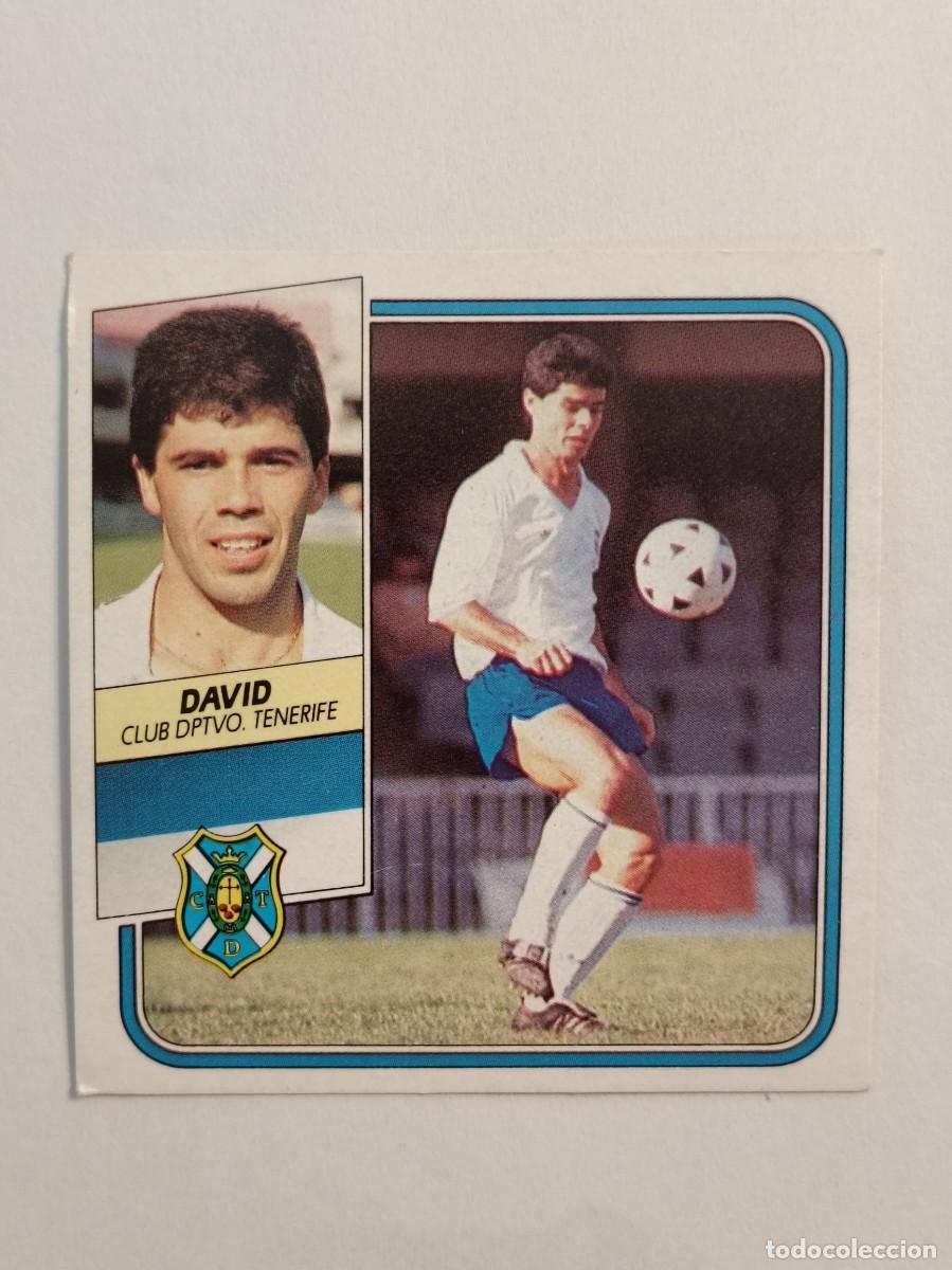 Cromos de F&uacute;tbol: DAVID C.D. TENERIFE LIGA 89/90 ESTE